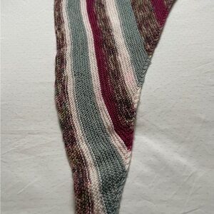 Striped Multicolor Women's hand-knitted fleece